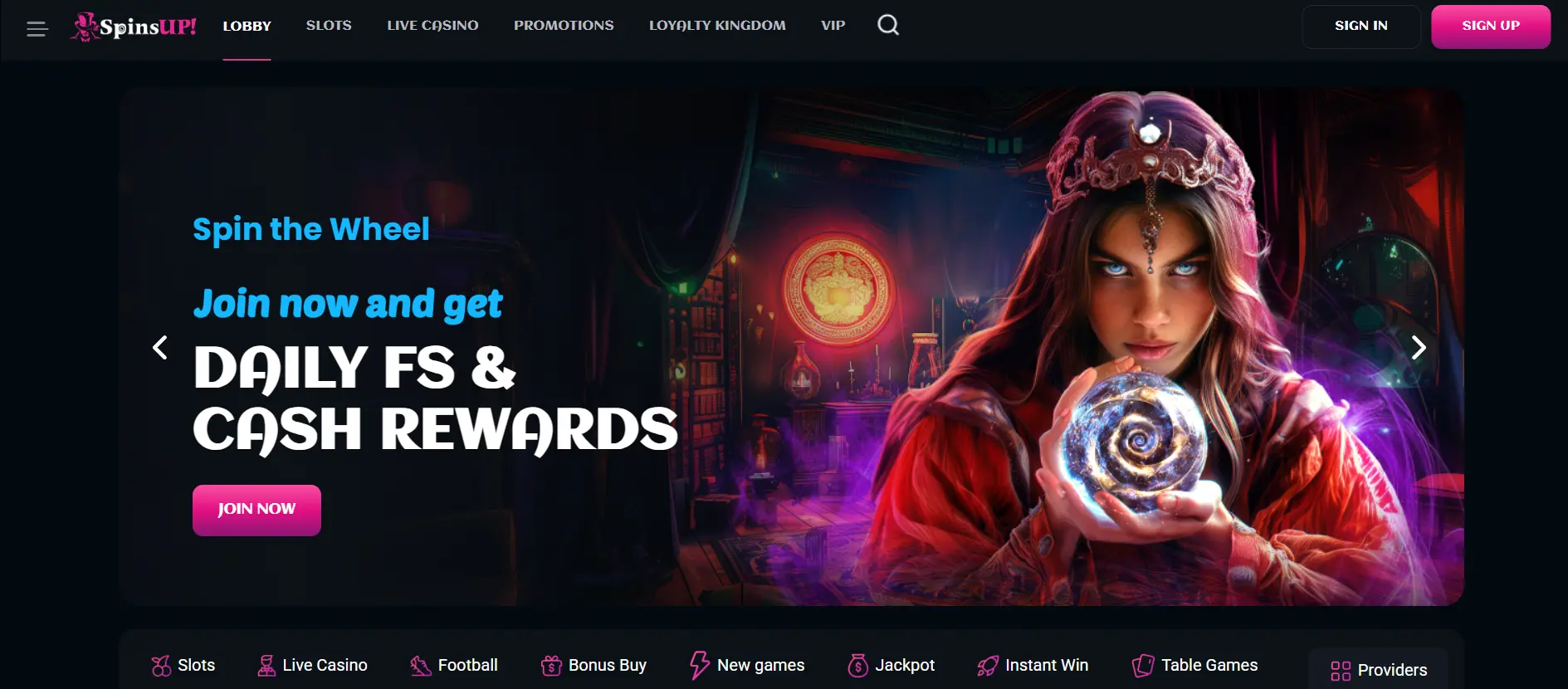 Promozioni del casinò SpinsUp