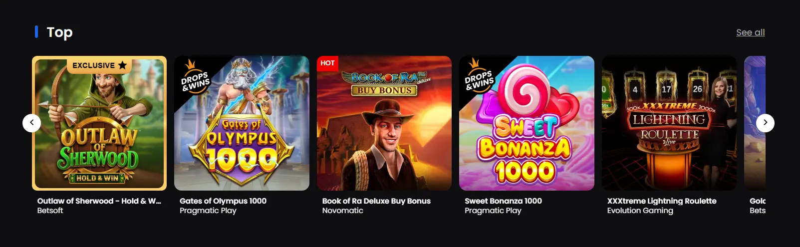 Top SpinsUp Slots